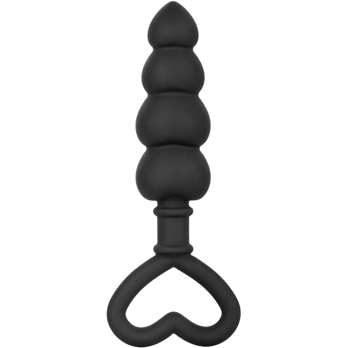 Plug anale CalExotics Silicone Love Probe 11,5 cm silicone nero cuore flessibile - 3