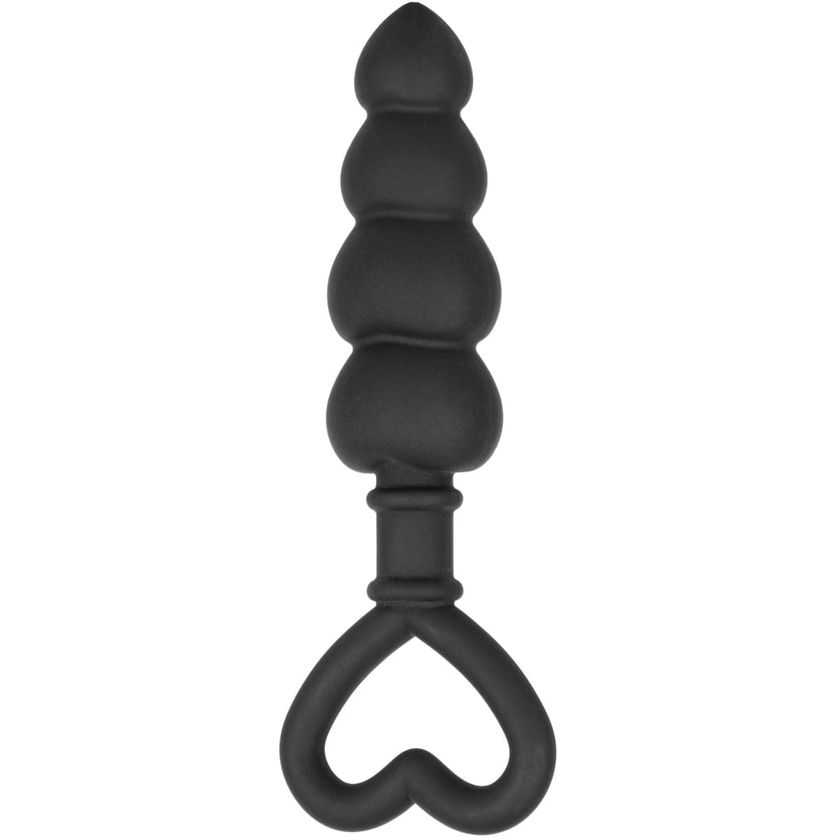 Plug anale CalExotics Silicone Love Probe 11,5 cm silicone nero cuore flessibile - 4