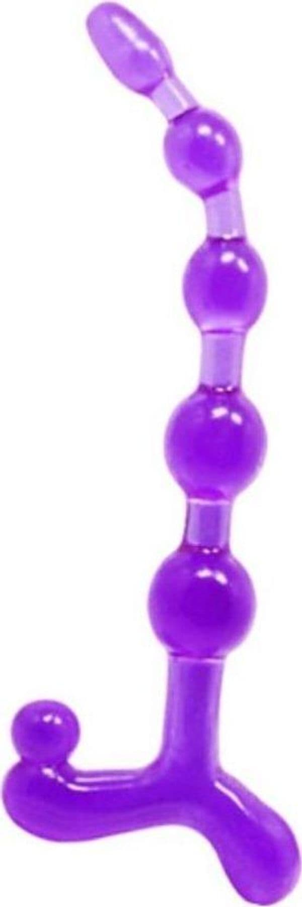 Perline anali Baile Bendy Twist 22,5 cm TPR 5 sfere flessibili impermeabili - 2