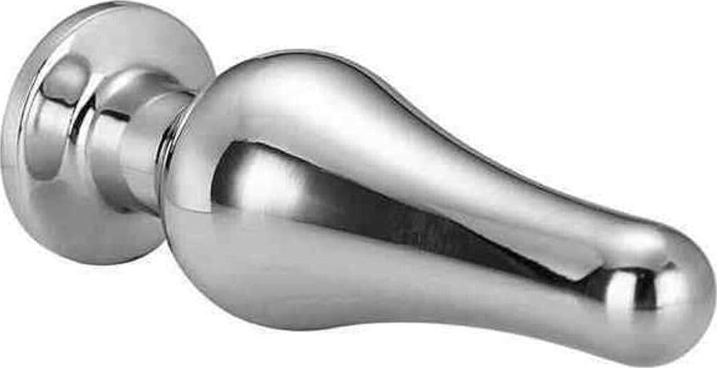 Plug anale Dream Toys Gleaming Love Large alluminio 9,5 cm gemma argento unisex - 5