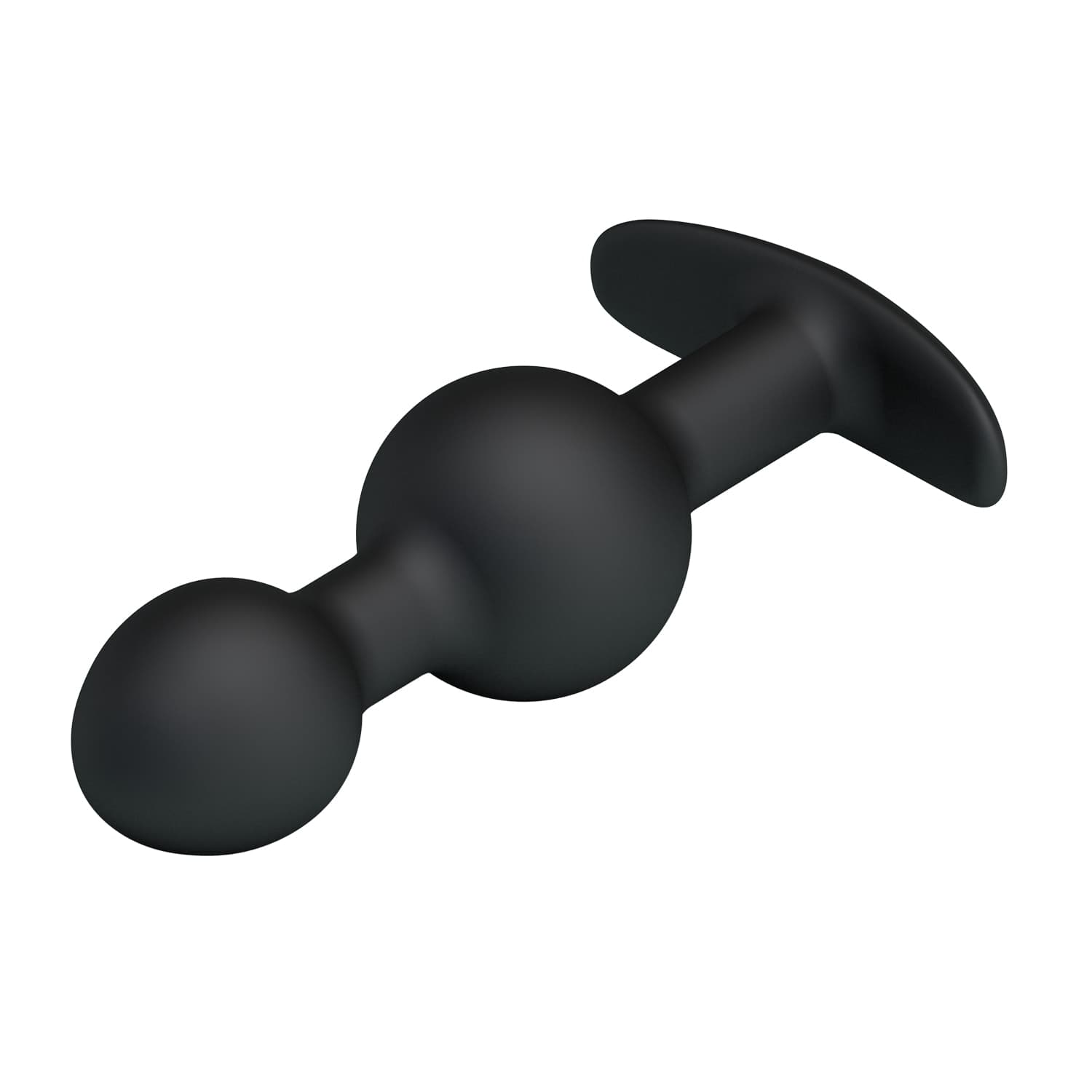 Plug anale Pretty Love Silicone Anal Balls 10,4 cm sfere pesate nero unisex - 3