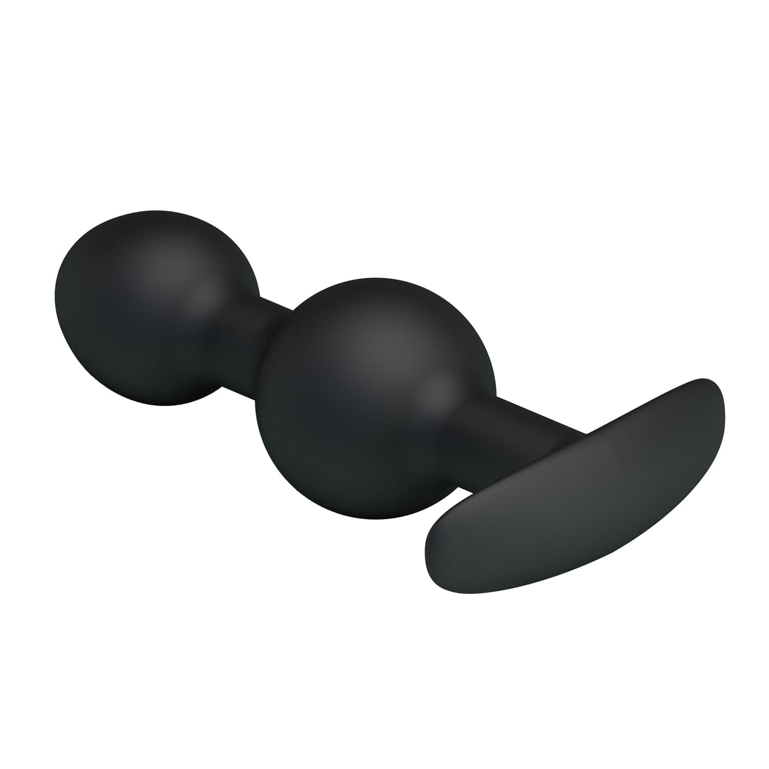 Plug anale Pretty Love Silicone Anal Balls 10,4 cm sfere pesate nero unisex - 4