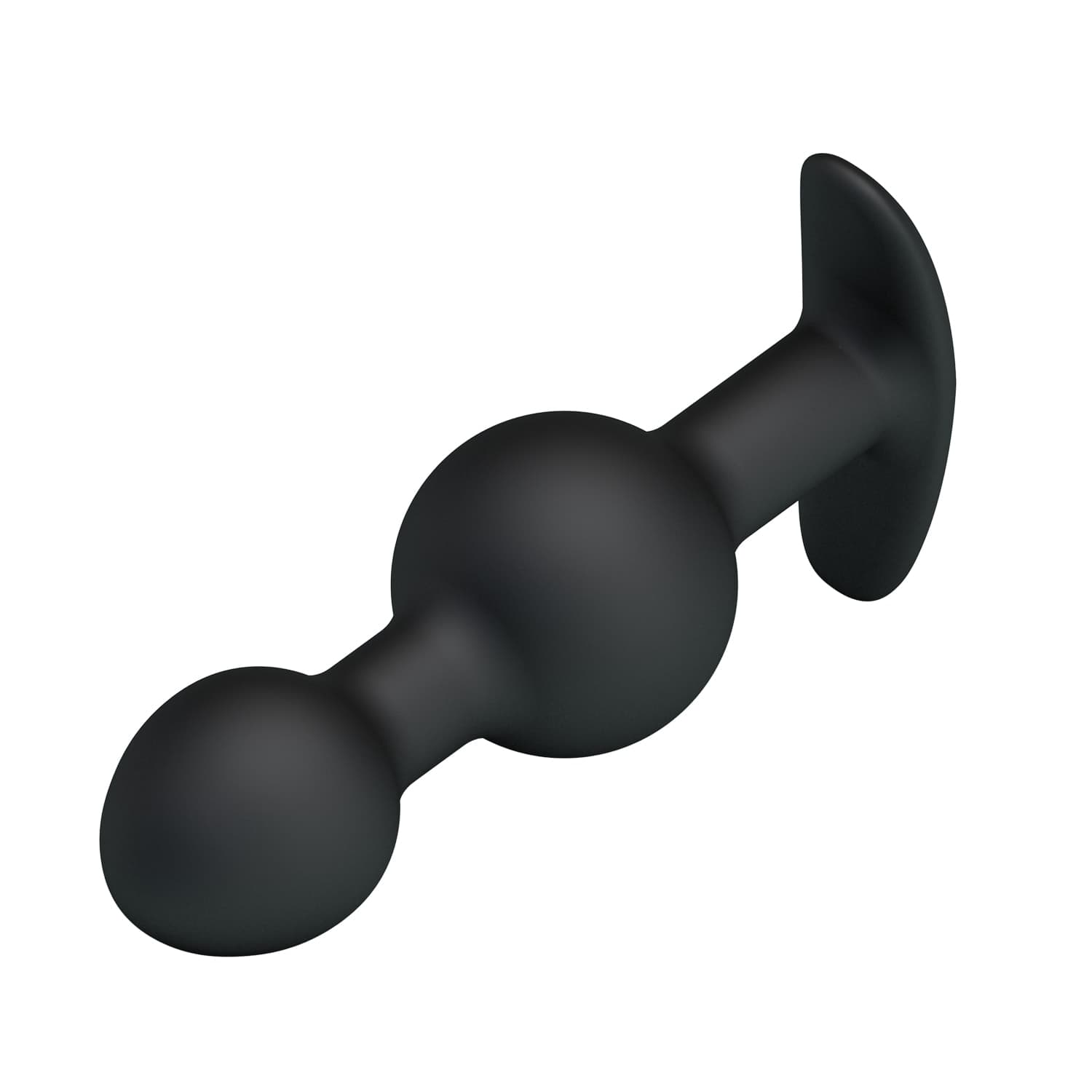 Plug anale Pretty Love Silicone Anal Balls 10,4 cm sfere pesate nero unisex - 5