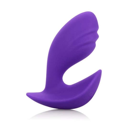 Plug anale CalExotics Booty Call Petite Probe silicone 7 cm viola curvo unisex - 2