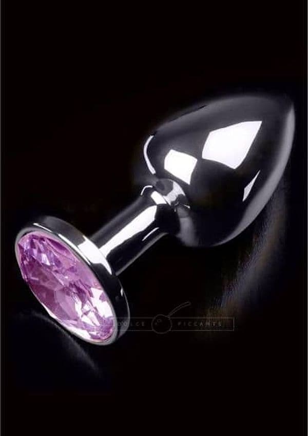 Plug anale Dolce Piccante Jewellery Small acciaio 7,5 cm gemma rossa unisex - 2