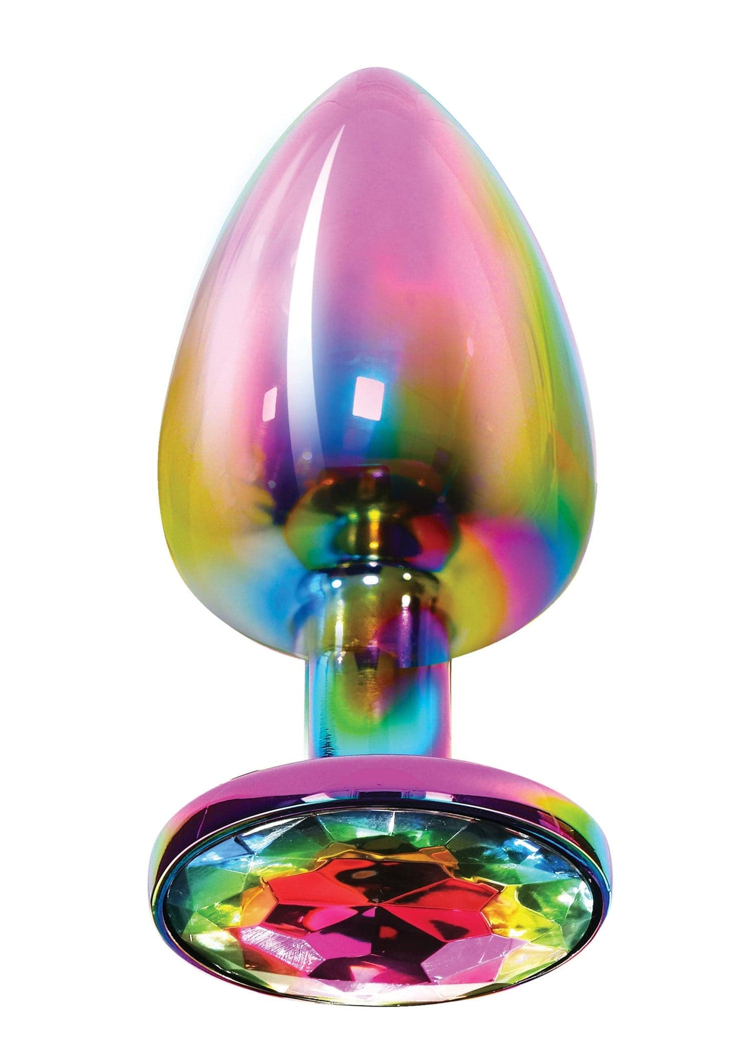 Plug anale ToyJoy Twilight Booty Jewel Large alluminio 9,5 cm rainbow unisex - 3
