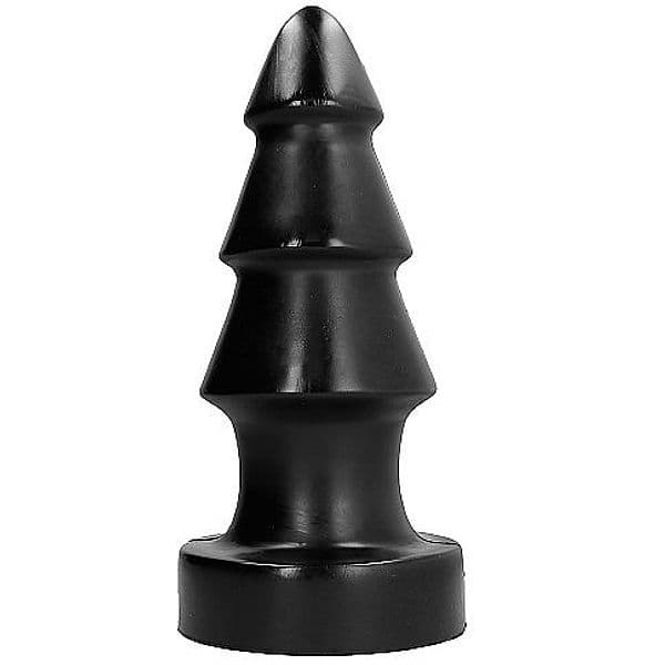 Plug gigante 4XL  per fisting dilatatore Albero di Natale All Black 40 cm PVC nero 14 cm 4,6 kg - 3