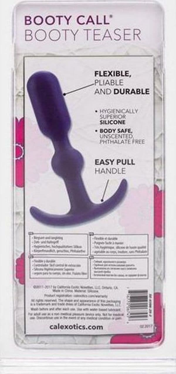 Plug anale CalExotics Booty Call Booty Teaser silicone viola 9 cm unisex - 8