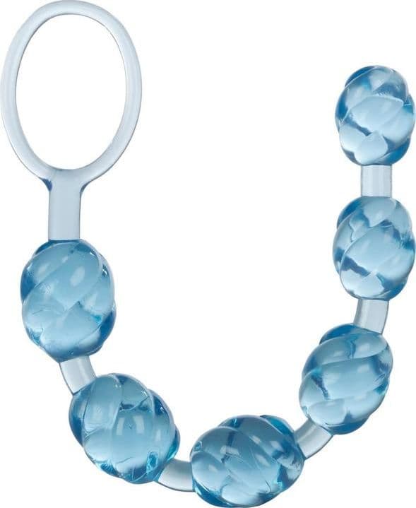 Palline anali CalExotics Swirl Pleasure Beads 20 cm PVC azzurro unisex - 4