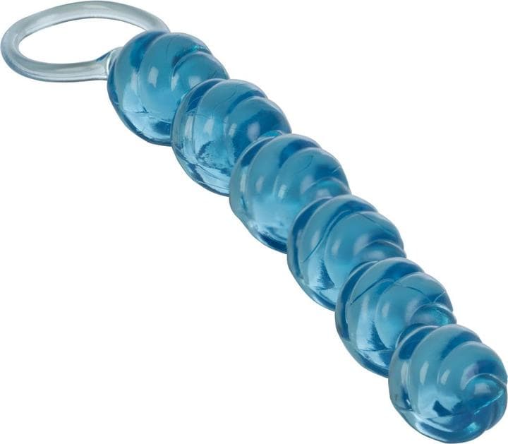 Palline anali CalExotics Swirl Pleasure Beads 20 cm PVC azzurro unisex - 5