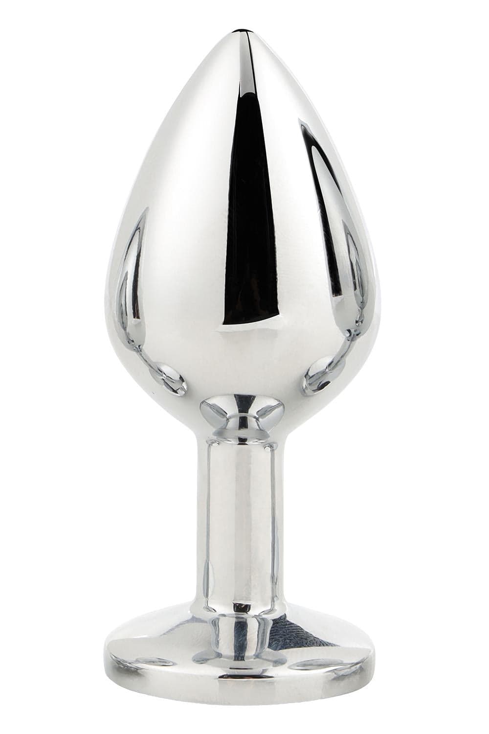 Plug anale Dreamtoys Gleaming Love Silver Medium alluminio gemma 8,3 cm unisex - 4
