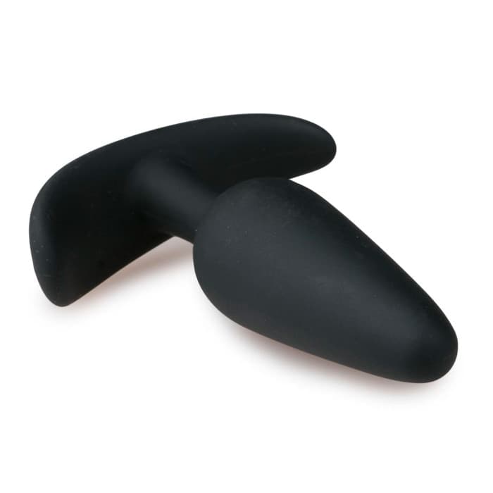 Plug anale EasyToys Anchor S silicone nero 8 cm piccolo base sicura unisex - 3