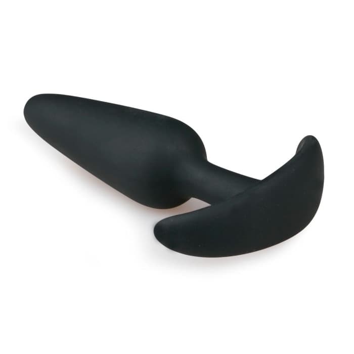 Plug anale EasyToys Anchor S silicone nero 8 cm piccolo base sicura unisex - 4