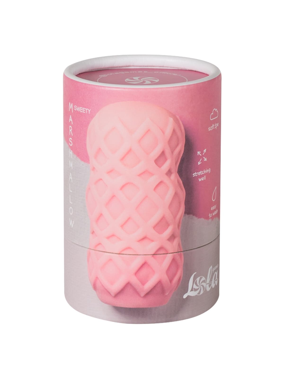 Masturbatore uomo Lola Games Marshmallow Sweety TPE morbido 8 cm testurizzato - 2
