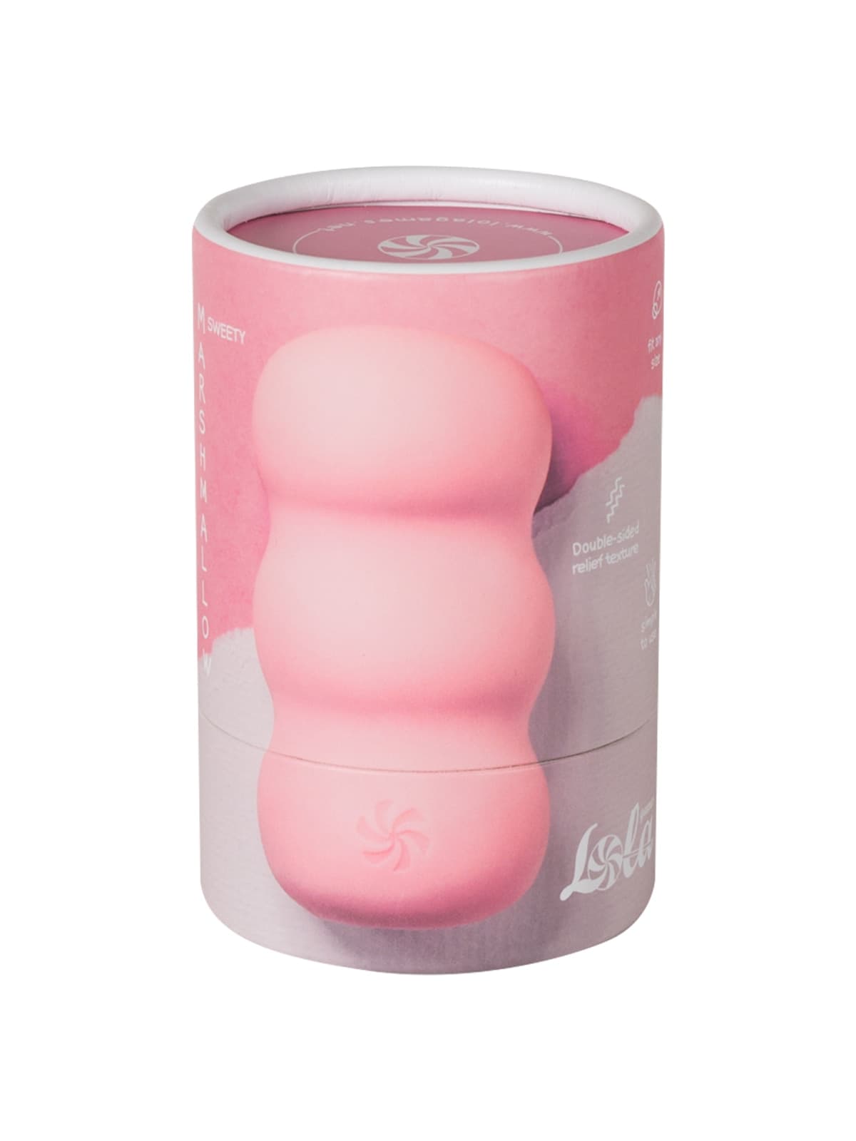Masturbatore uomo Lola Games Marshmallow Sweety TPE morbido 8 cm testurizzato - 3