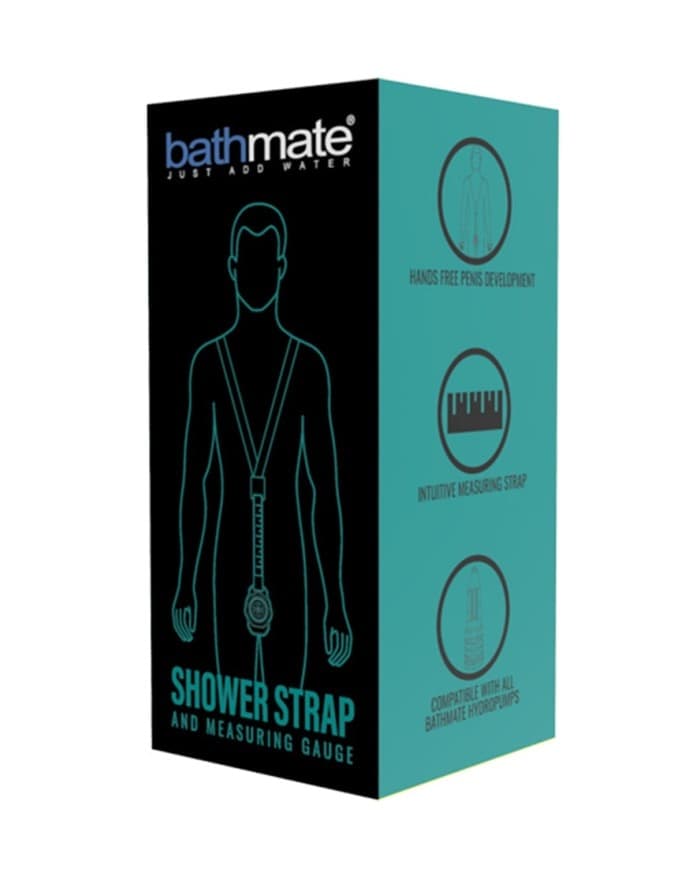 Bathmate Shower Strap cinghia pompa pene con misuratore regolabile nero uomo - 2