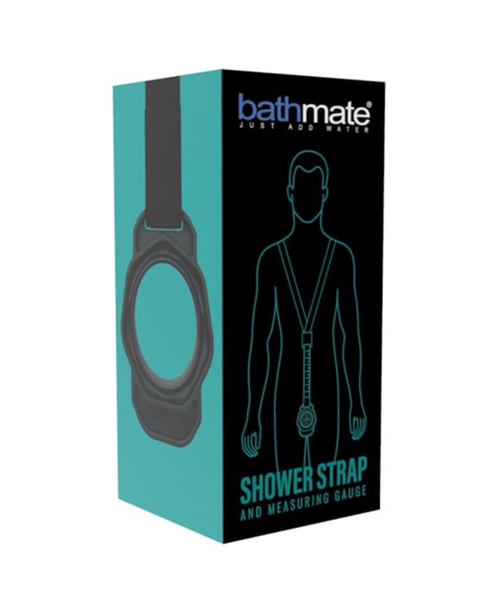 Bathmate Shower Strap cinghia pompa pene con misuratore regolabile nero uomo - 3