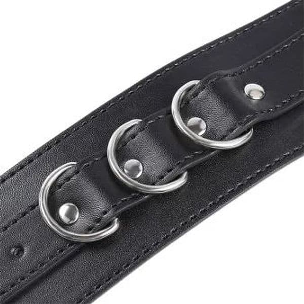 Manette BDSM LateToBed 3 D-ring nere regolabili catena removibile polsi unisex - 7
