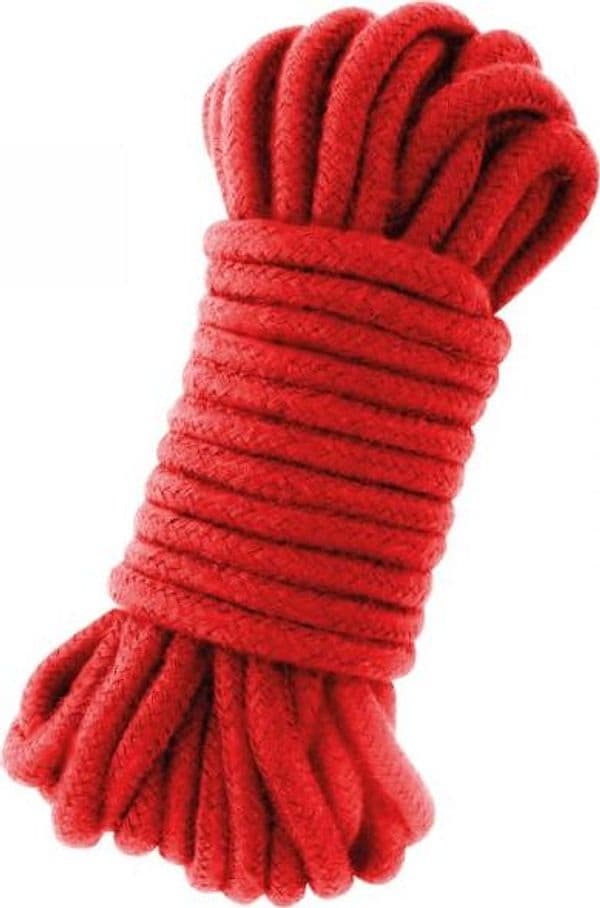 Corda Bondage OHMAMA Kinbaku rossa 5 metri 100% cotone BDSM fetish unisex