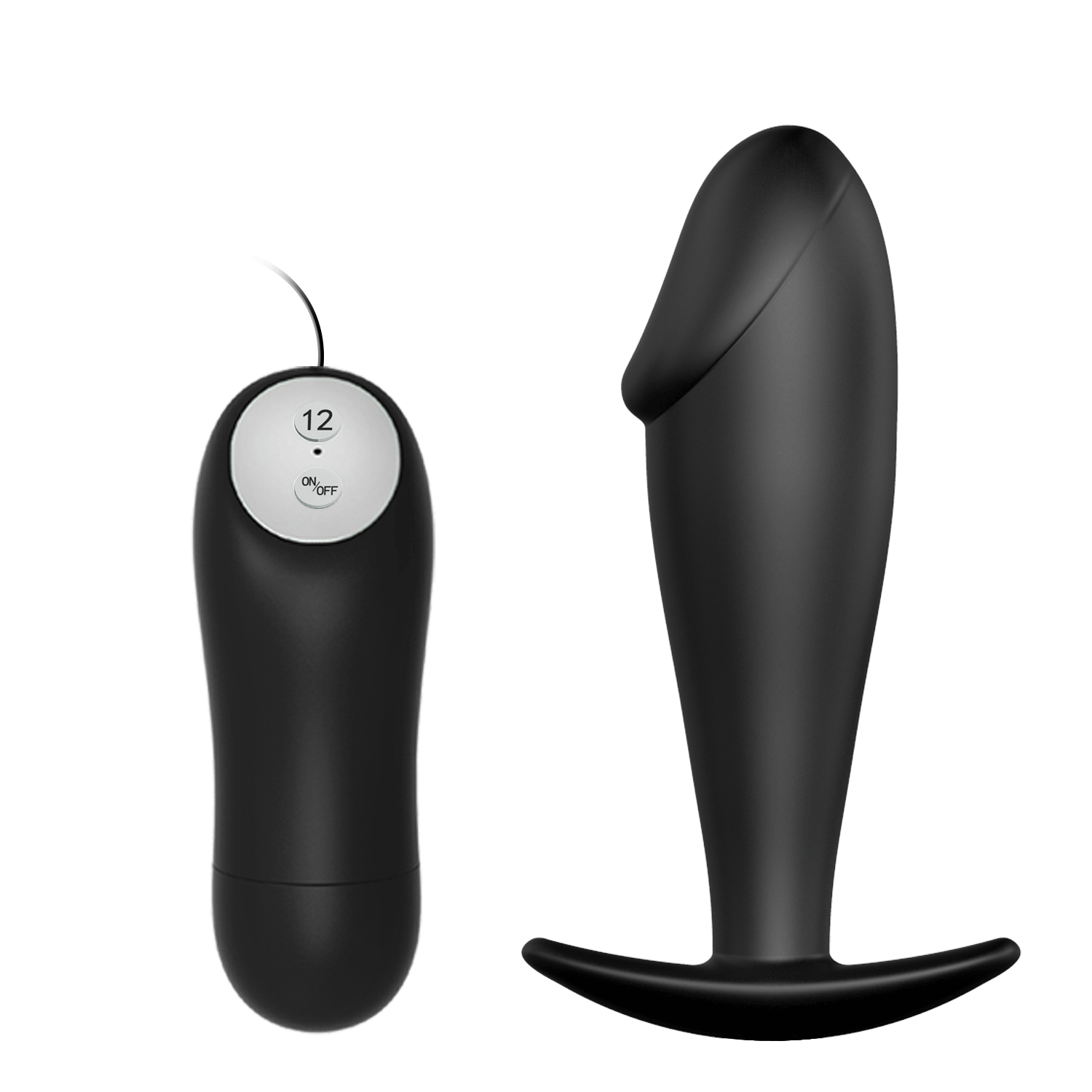 Plug anale vibrante Pretty Love 10 cm silicone waterproof 12 funzioni con telecomando - 9