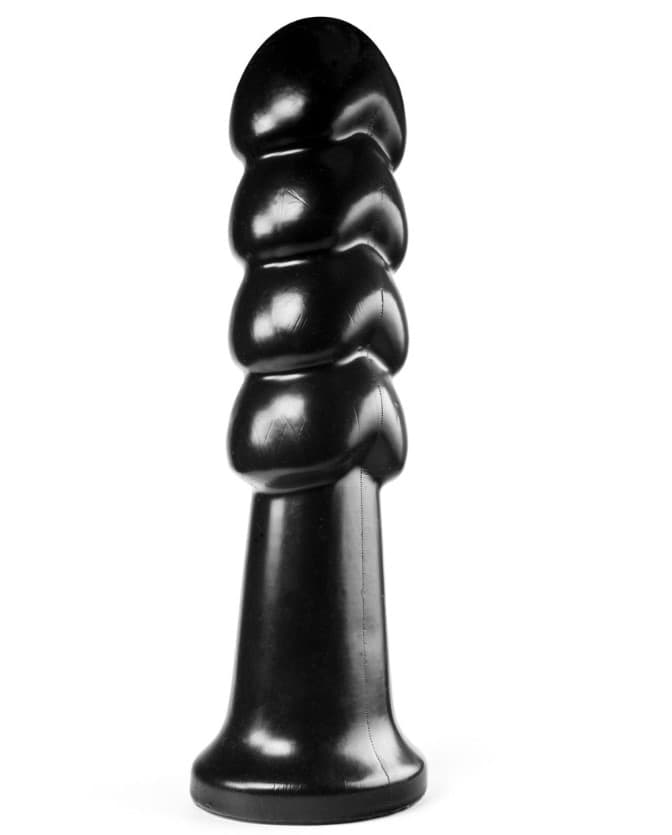Plug anale XXL dilatatore per fisting 31 cm a sfere 7,2 cm nero 1,17 kg base larga extreme sex toy - 3