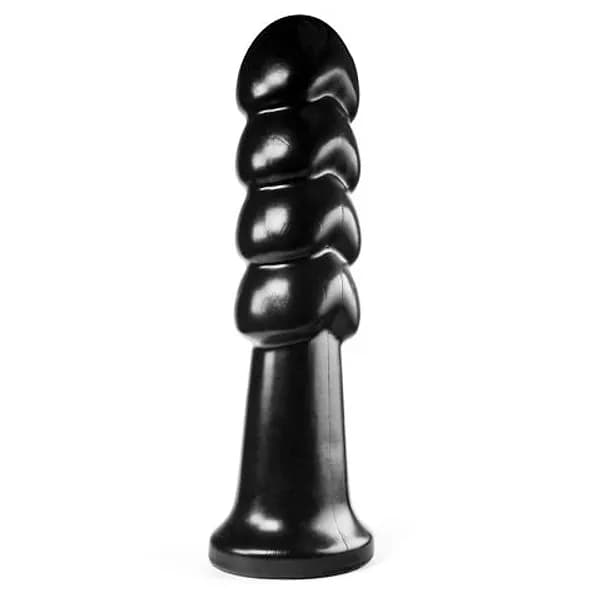 Plug anale XXL dilatatore per fisting 31 cm a sfere 7,2 cm nero 1,17 kg base larga extreme sex toy - 4