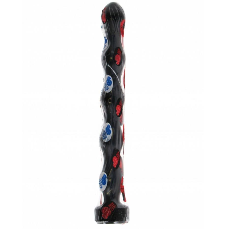 Plug anale XXL 32 cm progressivo 5 livelli nero flessibile base larga sex toy - 2