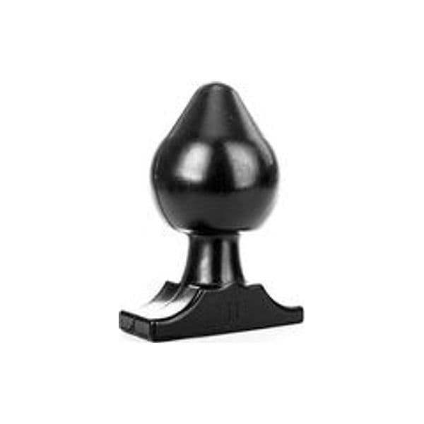 Plug anale XXL 19 cm diametro 11 cm nero extra large base larga sex toy - 2
