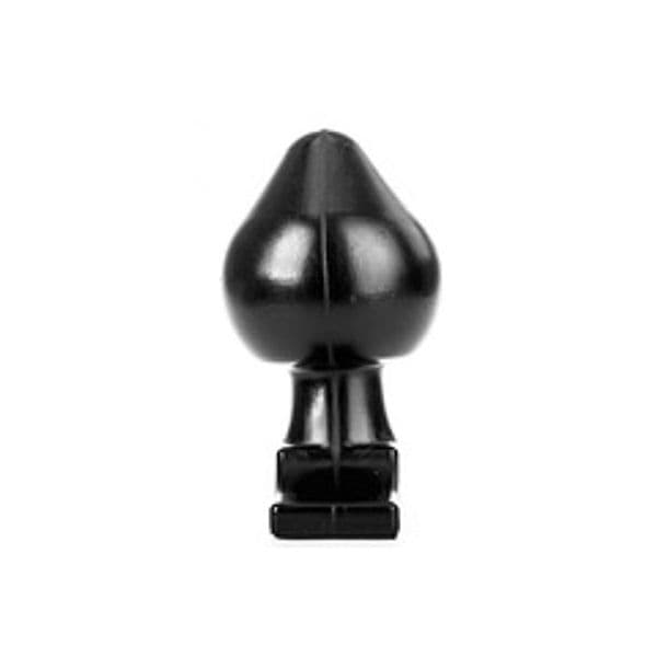 Plug anale XXL 19 cm diametro 11 cm nero extra large base larga sex toy - 3