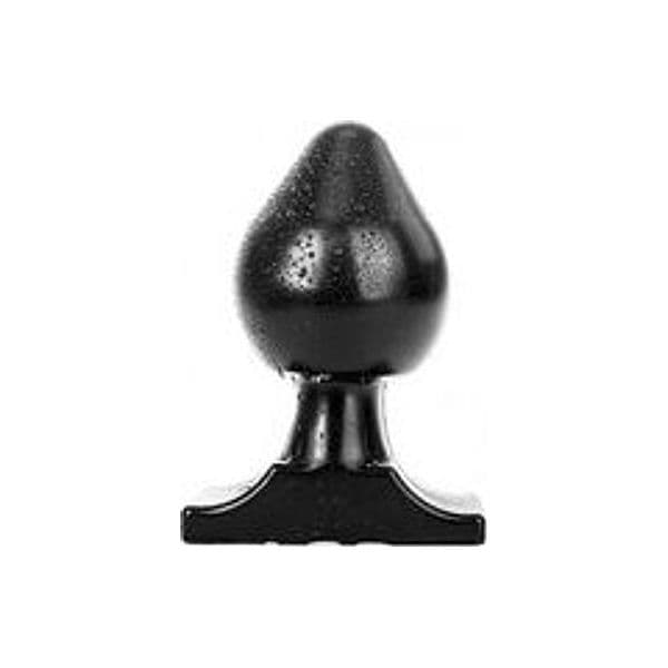 Plug anale XXL 19 cm diametro 11 cm nero extra large base larga sex toy - 4