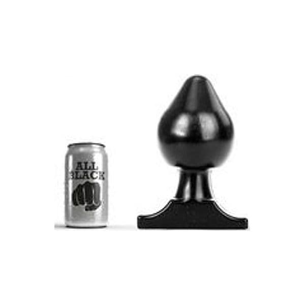 Plug anale XXL 19 cm diametro 11 cm nero extra large base larga sex toy - 5