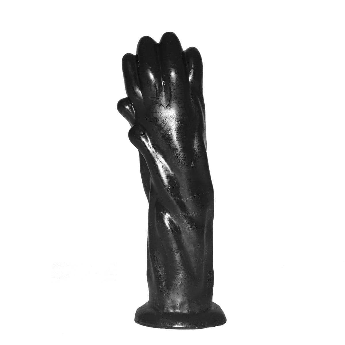 Dildo anale XXL 26 cm zampa nero PVC base larga fetish extreme sex toy - 2