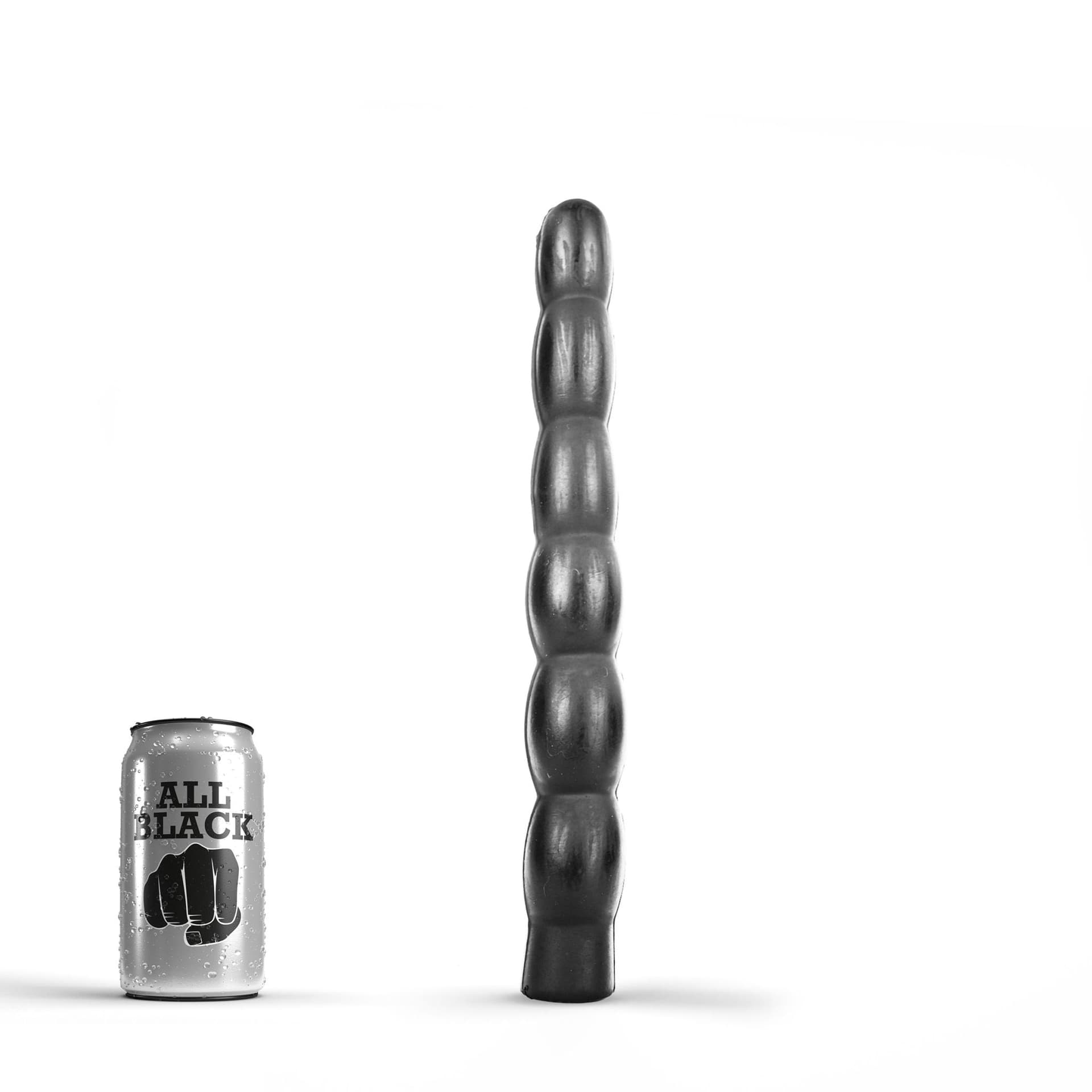 Plug anale XXL 31,5 cm 6 livelli 4,1 cm nero morbido flessibile sex toy - 2