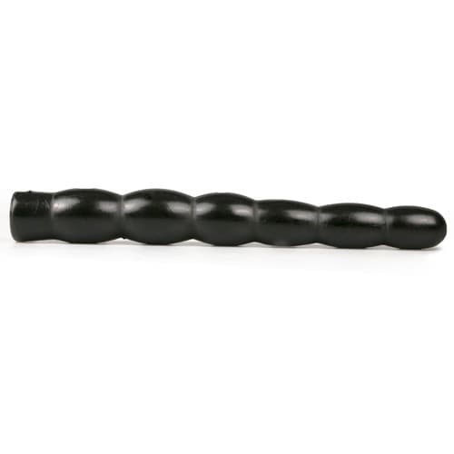 Plug anale XXL 31,5 cm 6 livelli 4,1 cm nero morbido flessibile sex toy - 4