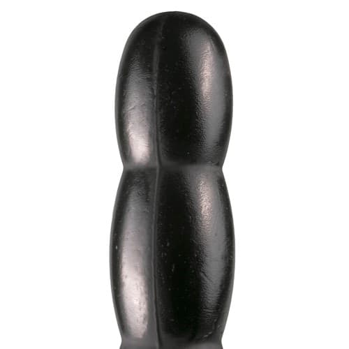 Plug anale XXL 31,5 cm 6 livelli 4,1 cm nero morbido flessibile sex toy - 5