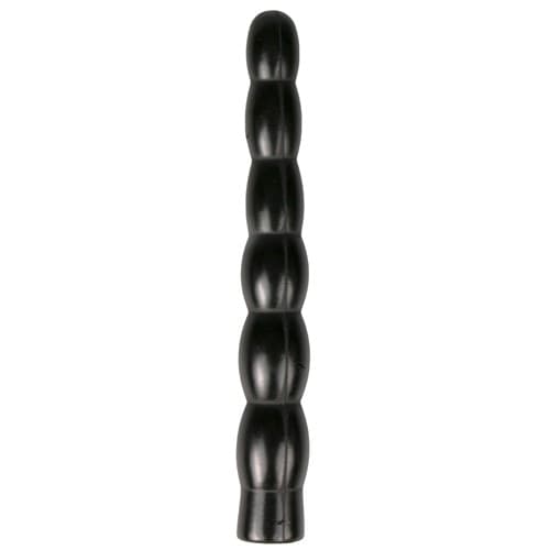 Plug anale XXL 31,5 cm 6 livelli 4,1 cm nero morbido flessibile sex toy - 6
