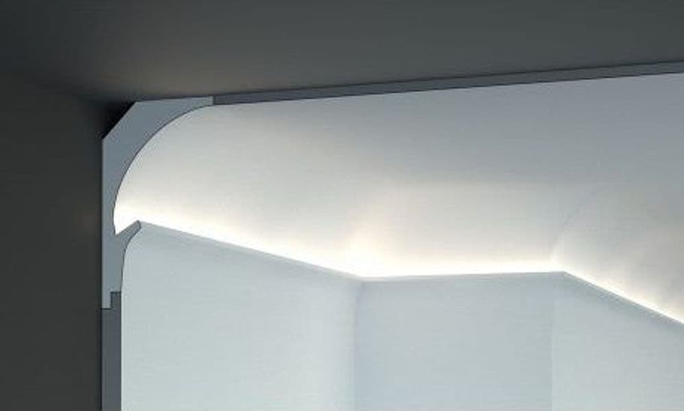 €15,00 a barra *** STOCK *** Pacco da 2 barre di cornice XPS  Con alloggio LED 150X90x1150 KD202 - 4