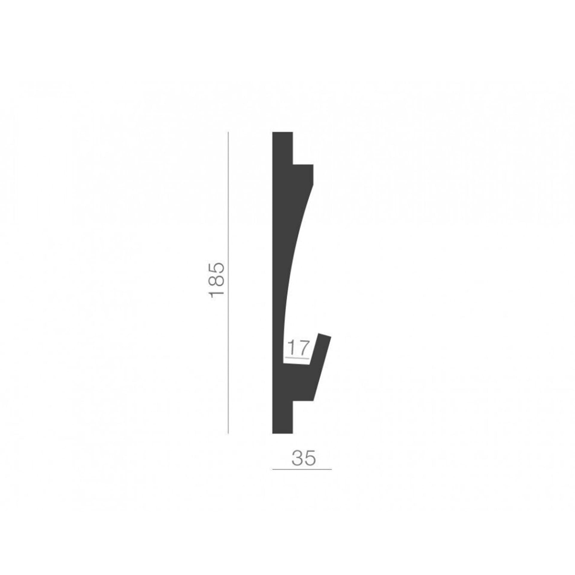 €9,99 a barra *** STOCK *** Pacco da 4 barre di cornice XPS  Con alloggio LED 25X180x1150 KD404 - 3