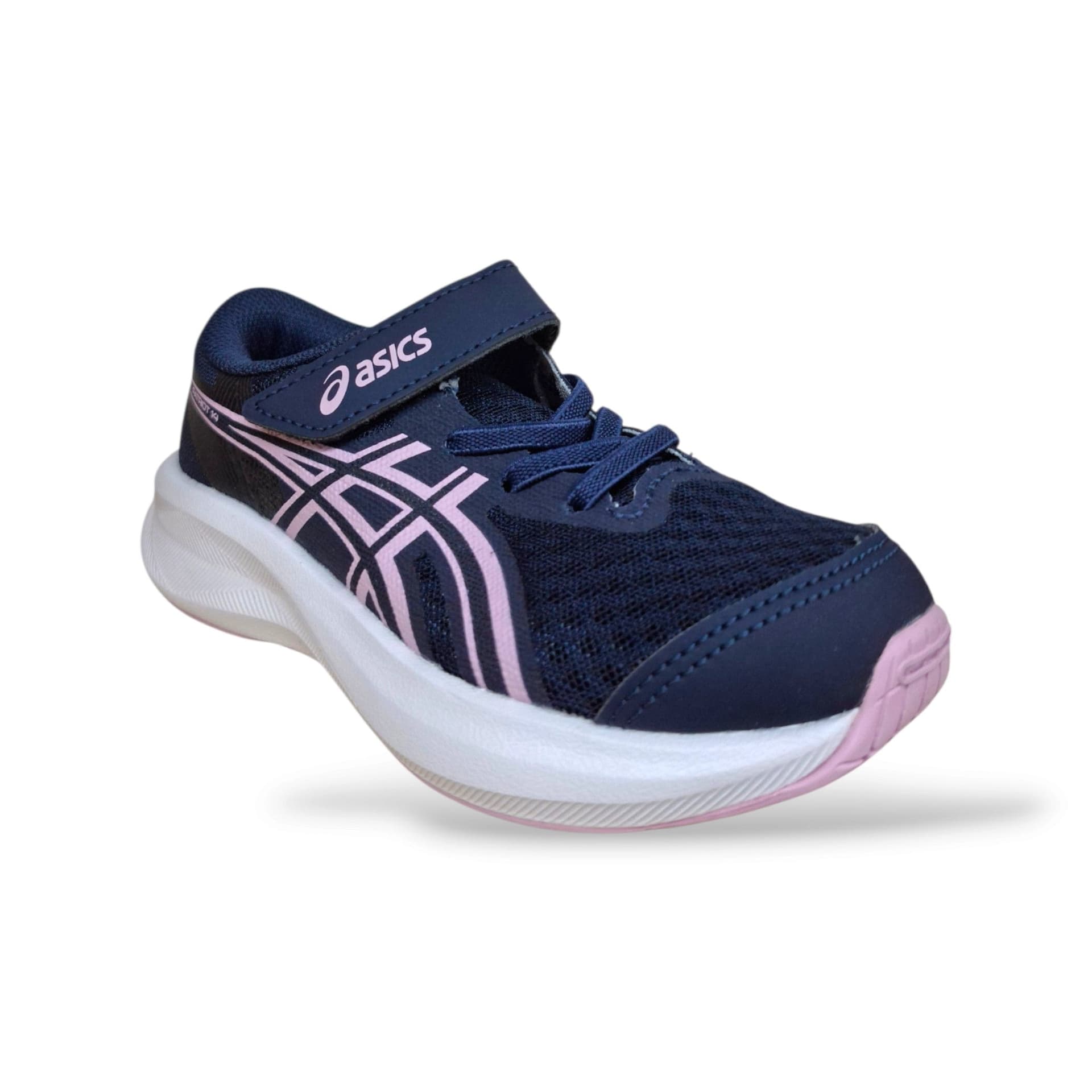ASICS Patriot 14 14A391 Sneakers Bambina Ragazza Nero Fuxja | Mesh Traspirante Laccio Elastico Velcro Ammortizzata Leggera Sportiva Scuola | Taglie 27-35 | Scarpetteria Gica - 2
