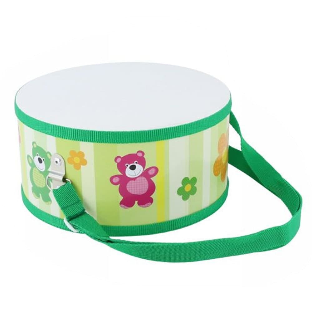 TAMBURO 20CM CON BRETELLA REGOLABILE BACCHETTE STRUMENTO MUSICALE GIOCO PER BAMBINI 31580 - 3