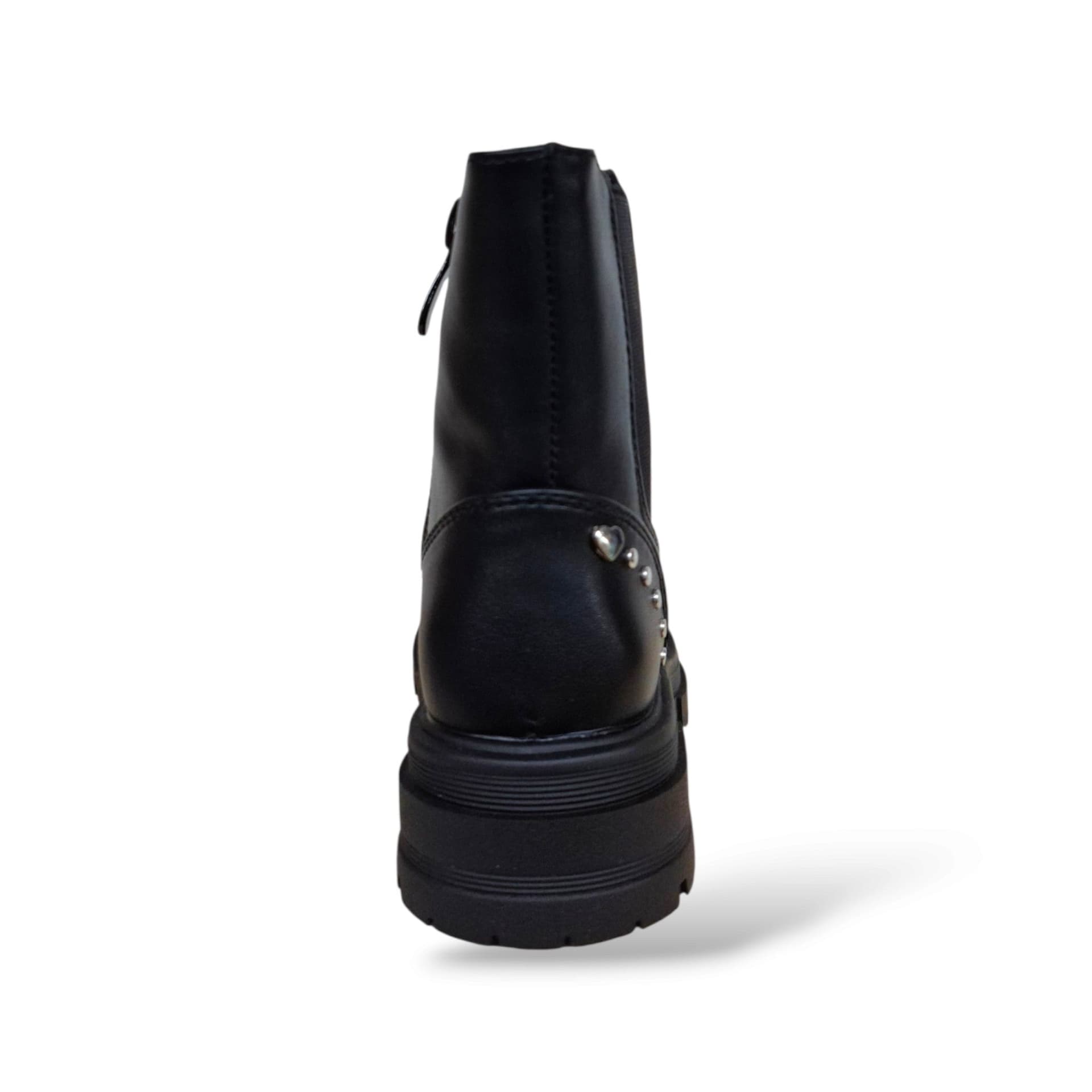 Melania MS65054 Stivaletto Bambine Ragazze Nero | Pelle Nera Zip Laterale Versatile Grintoso Moderno Moda Autunno Inverno Scuola Casual Elegante Gamma Completa | Taglie 25-36 | Scarpetteria Gica - 3