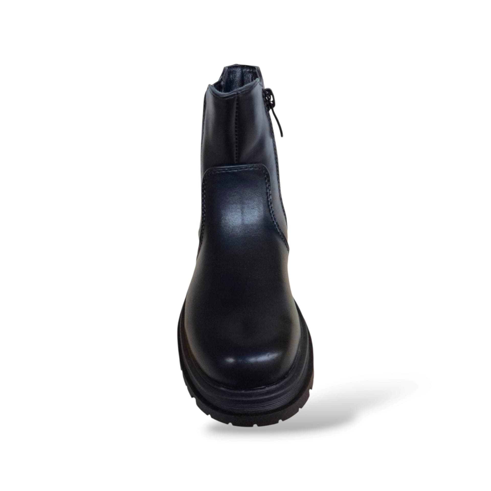 Melania MS65054 Stivaletto Bambine Ragazze Nero | Pelle Nera Zip Laterale Versatile Grintoso Moderno Moda Autunno Inverno Scuola Casual Elegante Gamma Completa | Taglie 25-36 | Scarpetteria Gica - 4