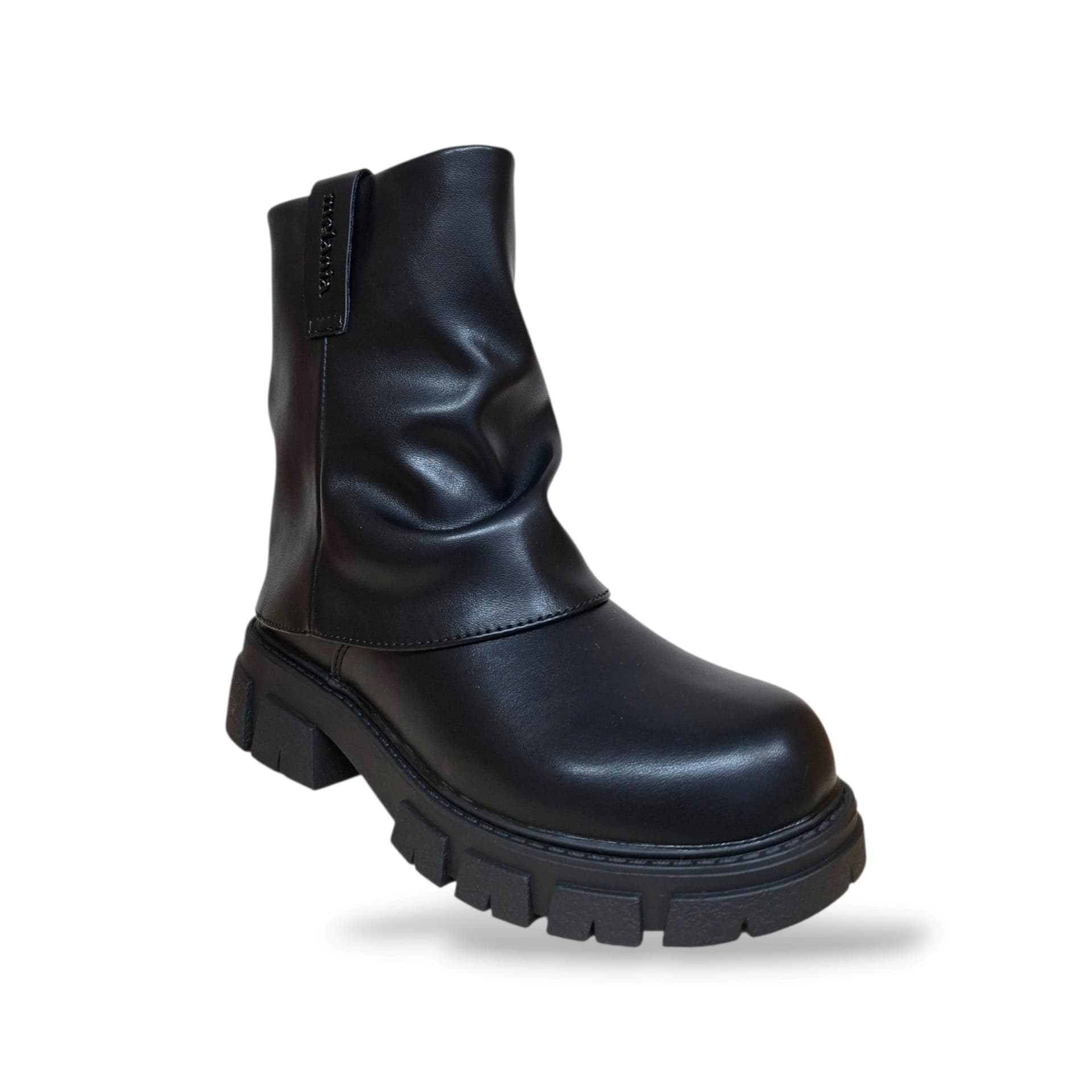 Melania MS65058 Stivaletto Bambine Ragazze Nero | Pelle Nera Classica Zip Laterale Grintoso Versatile Quotidiano Moderno Moda Autunno Inverno Scuola Tempo Libero | Taglie 31-36 | Scarpetteria Gica - 2