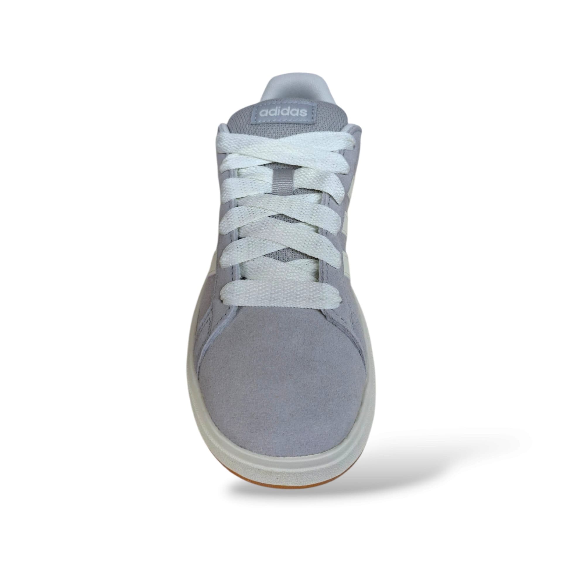 Adidas Grand Court JH6179 Sneakers Bambini Ragazzi Grigio | Suede Morbido Lacci Stile Court Elegante Versatile Minimal Scuola Tempo Libero | Taglie 36-40 | Scarpetteria Gica - 4