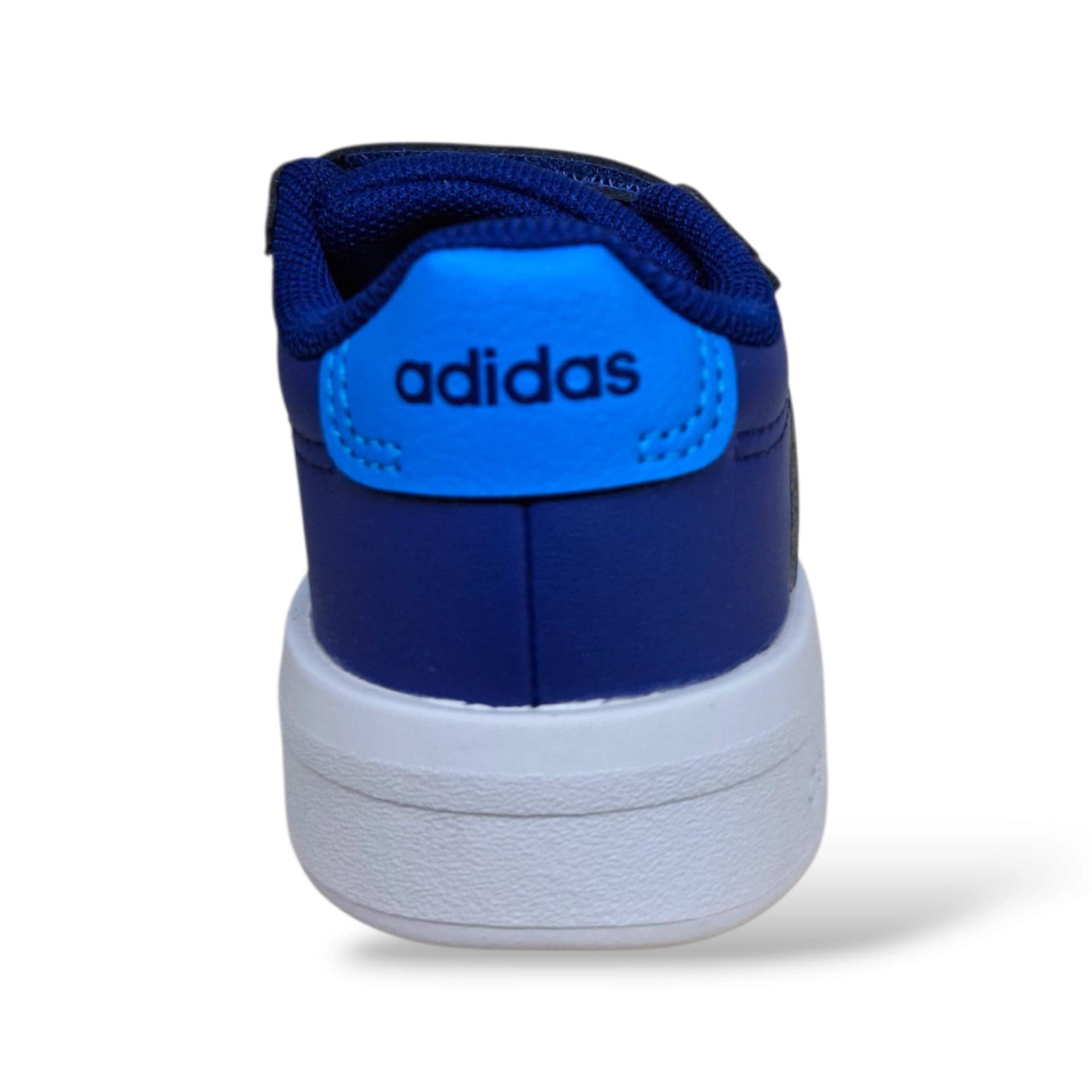 Adidas Grand Court KI7187 Sneakers Bambini Blue Azzurro | Pelle Vera Strappo Velcro Pratico Comodo Leggero Scuola Materna Primaria Back to School | Taglie 20-27 | Scarpetteria Gica - 3