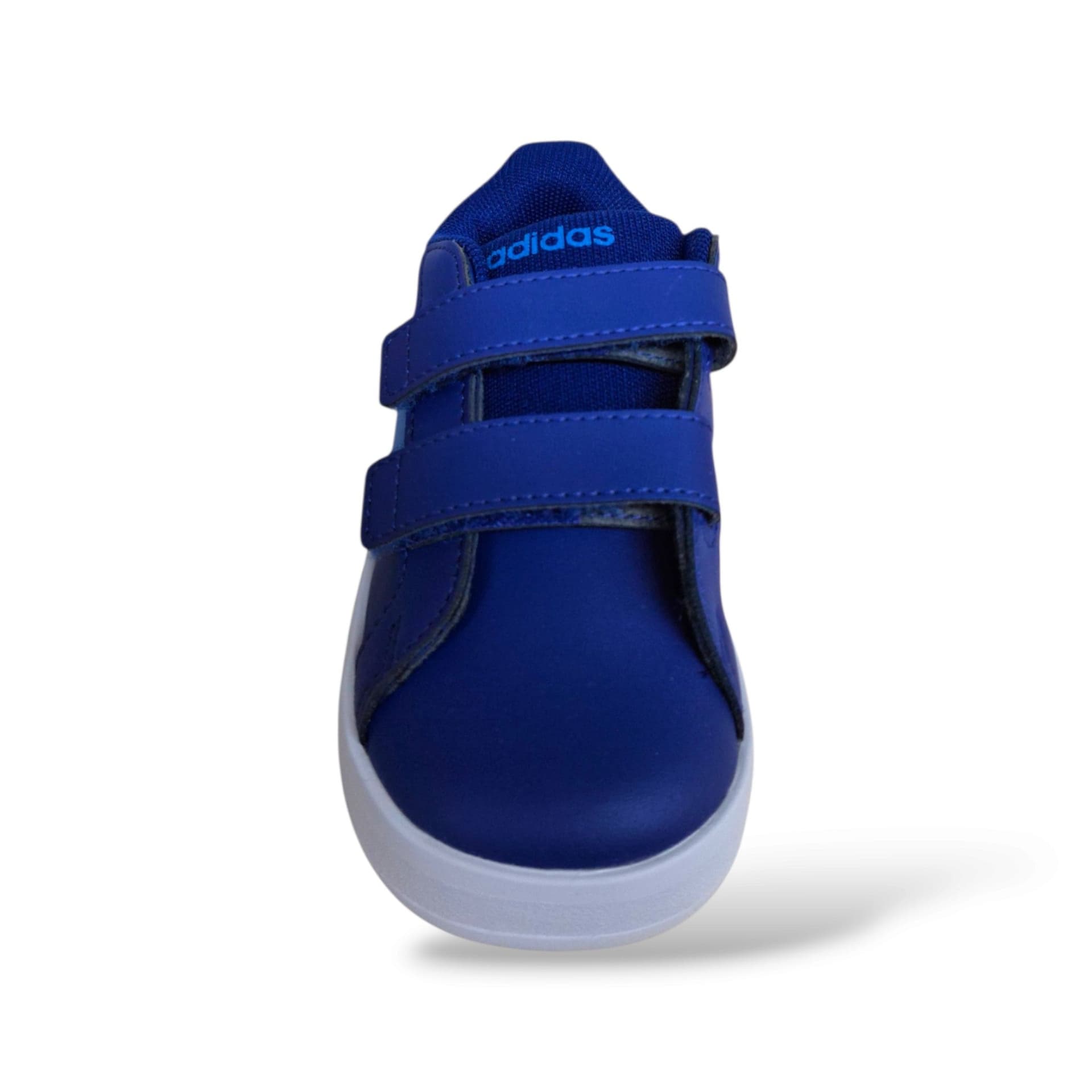 Adidas Grand Court KI7187 Sneakers Bambini Blue Azzurro | Pelle Vera Strappo Velcro Pratico Comodo Leggero Scuola Materna Primaria Back to School | Taglie 20-27 | Scarpetteria Gica - 4