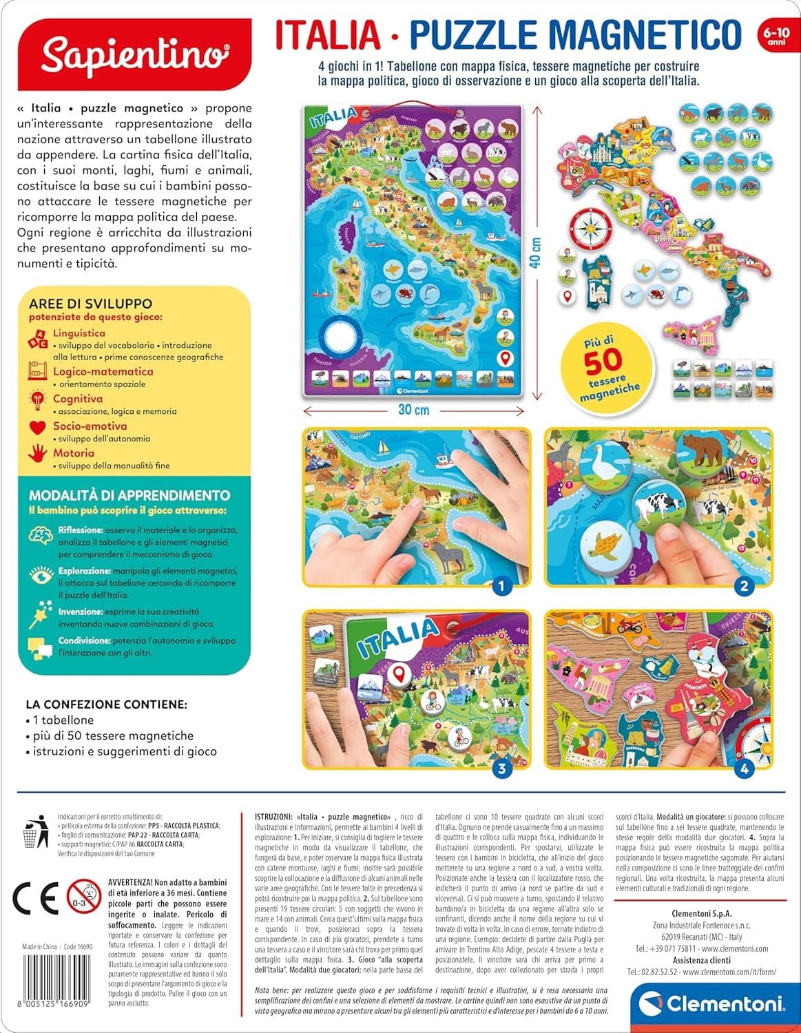 Clementoni - Sapientino Italia Puzzle Magnetico - 6