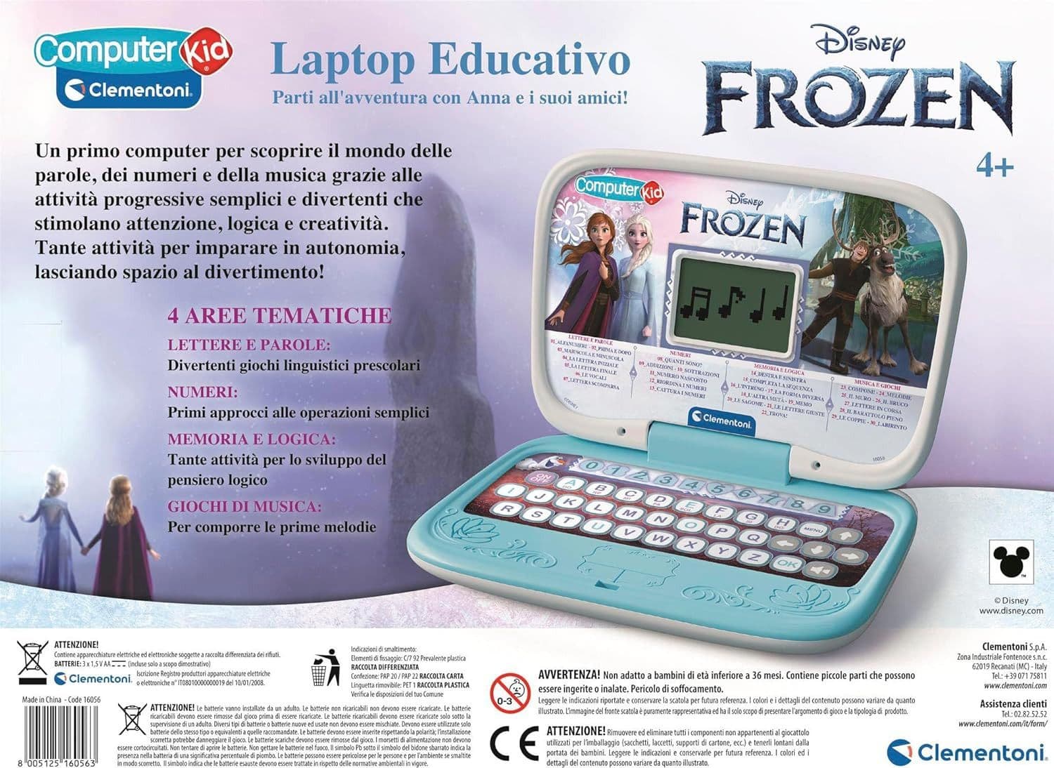 Clementoni - Laptop Educativo Kid Frozen 16056 - 5