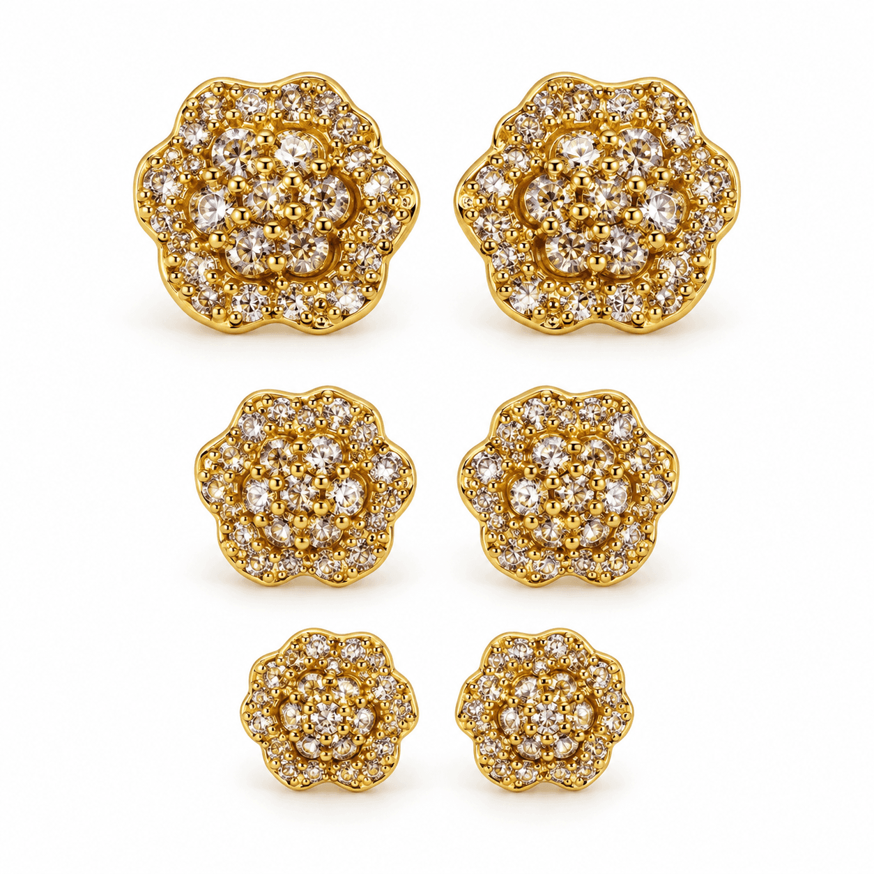 Alba Bijoux –  Orecchini Set Roseto Gold - 3