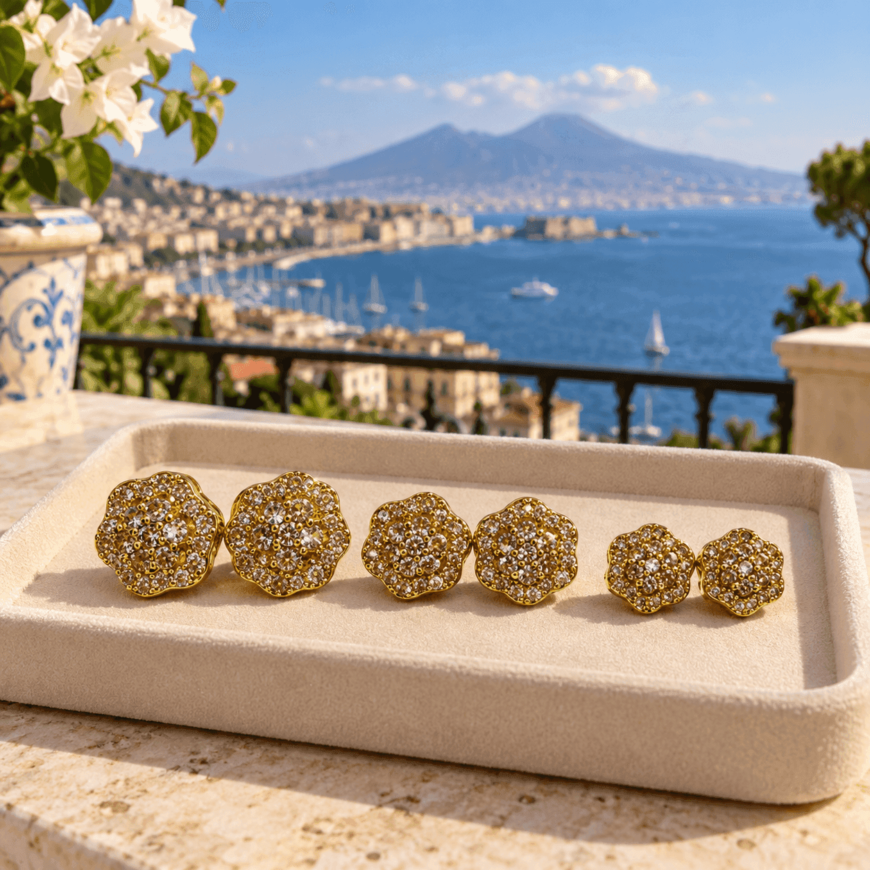 Alba Bijoux –  Orecchini Set Roseto Gold - 4